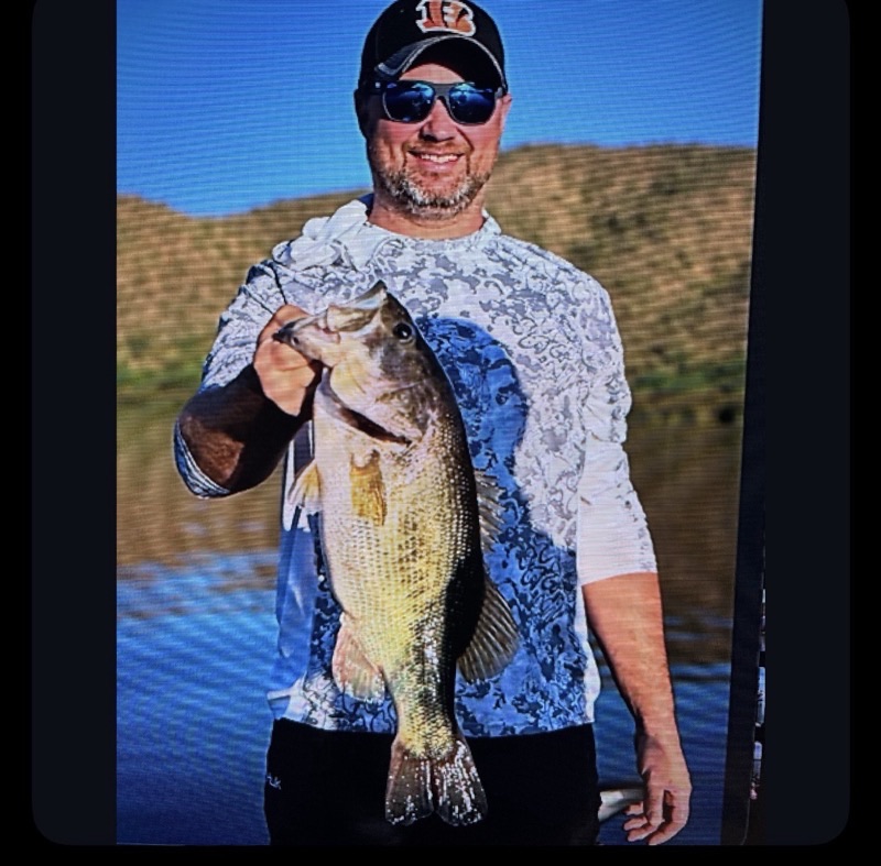 Bud holding a largemouth bass